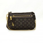 Louis Vuitton Mini Pochette Accessories Black Idelly Monogram Canvas Bag