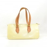Louis Vuitton Rosewood Avenue White Perle Vernis Leather Shoulder Hand Bag