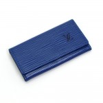 Louis Vuitton Multicles 4 Blue Epi Leather Key Case