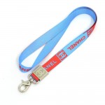 Chanel Blue x Red Neck Strap Key Holder CC Logo