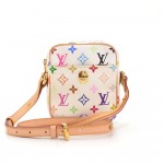 Louis Vuitton Rift White Multicolor Monogram Canvas Shoulder Pochette Bag
