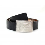 Louis Vuitton Ceinture Jeans Black Leather Limited Edition Belt Size 110/44