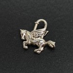 Hermes Silver Tone Pegasus Motif Cadena Lock