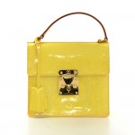 Louis Vuitton Spring Street Yellow Vernis Leather Hand Bag