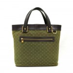Louis Vuitton Lucille GM Dark Green Mini Monogram Canvas Shoulder Hand Bag