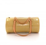 Louis Vuitton Bedford Beige Vernis Leather Hand Bag