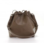Louis Vuitton Petit Noe Gray Epi Leather Shoulder Bag