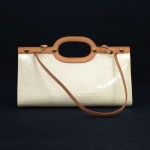 Louis Vuitton Roxbury Drive Perle Vernis Leather Hand Bag + Strap