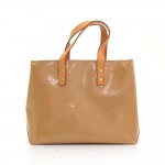 Louis Vuitton Reade PM Beige Vernis Leather Hand Bag