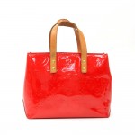 Louis Vuitton Reade PM Red Vernis Leather Hand Bag