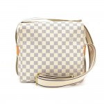 Louis Vuitton Naviglio White Damier Azur Canvas Messenger Bag