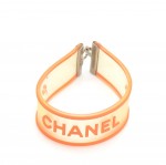 Chanel Orange Rubber Bracelet Bangle