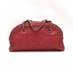 Chanel Burgundy Quilted Leather Medium Hand Bag