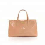Louis Vuitton Willshire Beige Vernis Leather Hand Bag