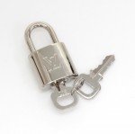 Louis Vuitton Silver Tone Padlock + 2 Keys