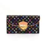 Louis Vuitton Eugenie Black Muliticolor Mini Monogram Canvas Wallet