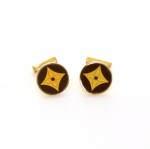 Louis Vuitton Boutons De Manchette Fleur Monogram Cuffs + Damier Case