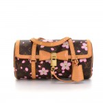 Louis Vuitton Papillon 27 Cherry Blossom Monogram Canvas Murakami Hand Bag - 2003 Limited