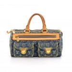 Louis Vuitton Neo Speedy Blue Monogram Denim Handbag