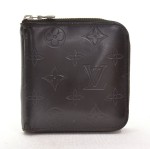 Louis Vuitton Dark Brown Mat Monogram Leather Wallet M343