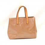 Louis Vuitton Reade PM Beige Noisette Vernis Leather Hand Bag