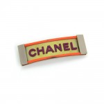 Chanel Silver Tone Barrette Hair Clip Accessories