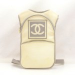 Chanel Sports Line White x Gray Nylon Backpack Bag Hydration Camel Bag