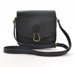 Vintage Louis Vuitton Black Epi Leather  Mini Saint Cloud Shoulder Bag