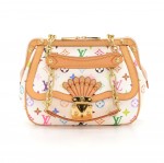 Louis Vuitton Gracie White Multicolor Monogram Canvas Hand Bag