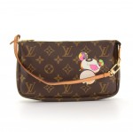 Louis Vuitton Pochette Accessoires Murakami Monogram Panda Handbag - 2003 Limited