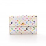 Louis Vuitton Alexandra White Multicolor Monogram Canvas Wallet