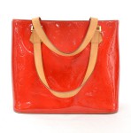 Louis Vuitton Red Vernis Monogram Leather Houston Shoulder Bag