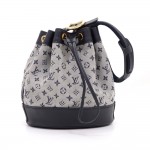 Louis Vuitton Noelie Blue Mini Monogram Canvas Hand Bag
