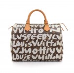 Louis Vuitton Graffiti Speedy 30 Monogram Canvas City Handbag - Limited