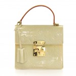 Louis Vuitton Spring Street Silver Vernis Leather Hand Bag