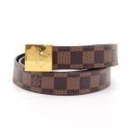 Louis Vuitton Ceinture LV Paris Ebene Damier Canvas Belt Size 85/34