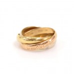 Cartier Le Must Trinity 18K 750 Gold Ring Size 50
