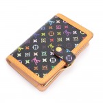 Louis Vuitton Porte-monnaie Billets Viennois Black Multicolor Monogram Canvas Wallet