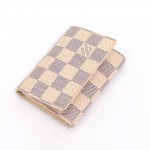 Louis Vuitton White Damier Azur Canvas Business Card Case Holder