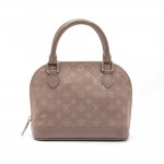 Louis Vuitton Alma Brown Mini Monogram Satin Handbag