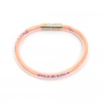 Chanel Baby Pink Clear Vinyl Bangle Bracelet