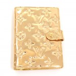 Louis Vuitton Agenda PM Gold Monogram Miroir Leather 6 Rings Agenda Cover - Limited