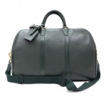 Louis Vuitton Kendall PM Dark Green Taiga Leather Travel Bag + Strap
