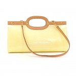 Louis Vuitton Roxbury Drive Perle Vernis Leather Hand Bag + Strap