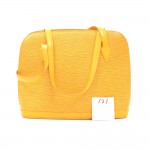 LV121 Louis Vuitton Lussac Yellow Epi Leather Large Shoulder Bag