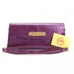 LC26 Louis Vuitton Sunset Boulevard  Purple Vernis Leather Evening Bag