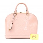 LC28 Louis Vuitton Alma PM Pink Vernis Leather Hand Bag