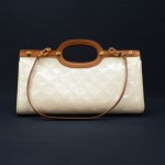 Louis Vuitton Roxbury Drive Perle Vernis Leather Hand Bag + Strap