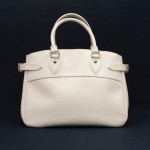 Louis Vuitton Passy White Epi Leather Silver Tone Hardware Hand Bag