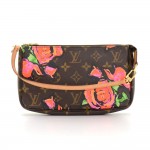 Louis Vuitton Pochette Accessories Stephen Sprouse Rose Monogram Hand Bag Limited